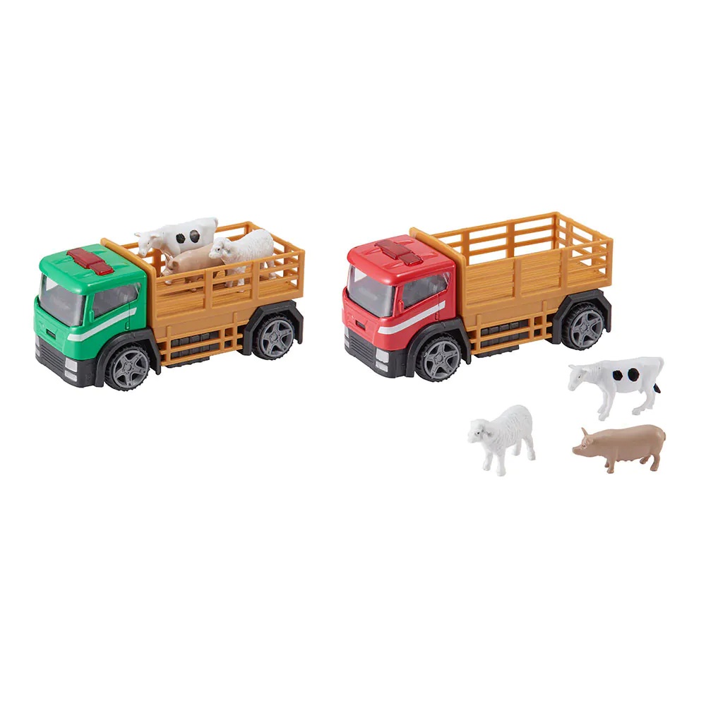 Mini camion cu 3 animalute HTI Teamsterz diverse modele - poza 3