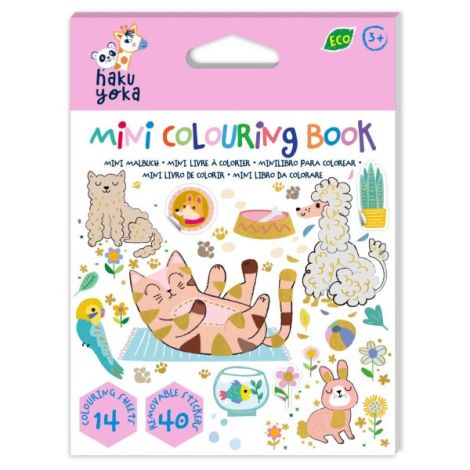 Mini Carte de Colorat Hakuyoka - Animale dragute