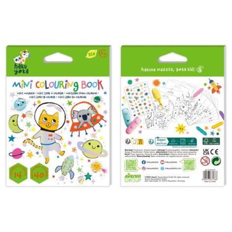 Mini Carte de Colorat Hakuyoka - Spatiu - poza 5