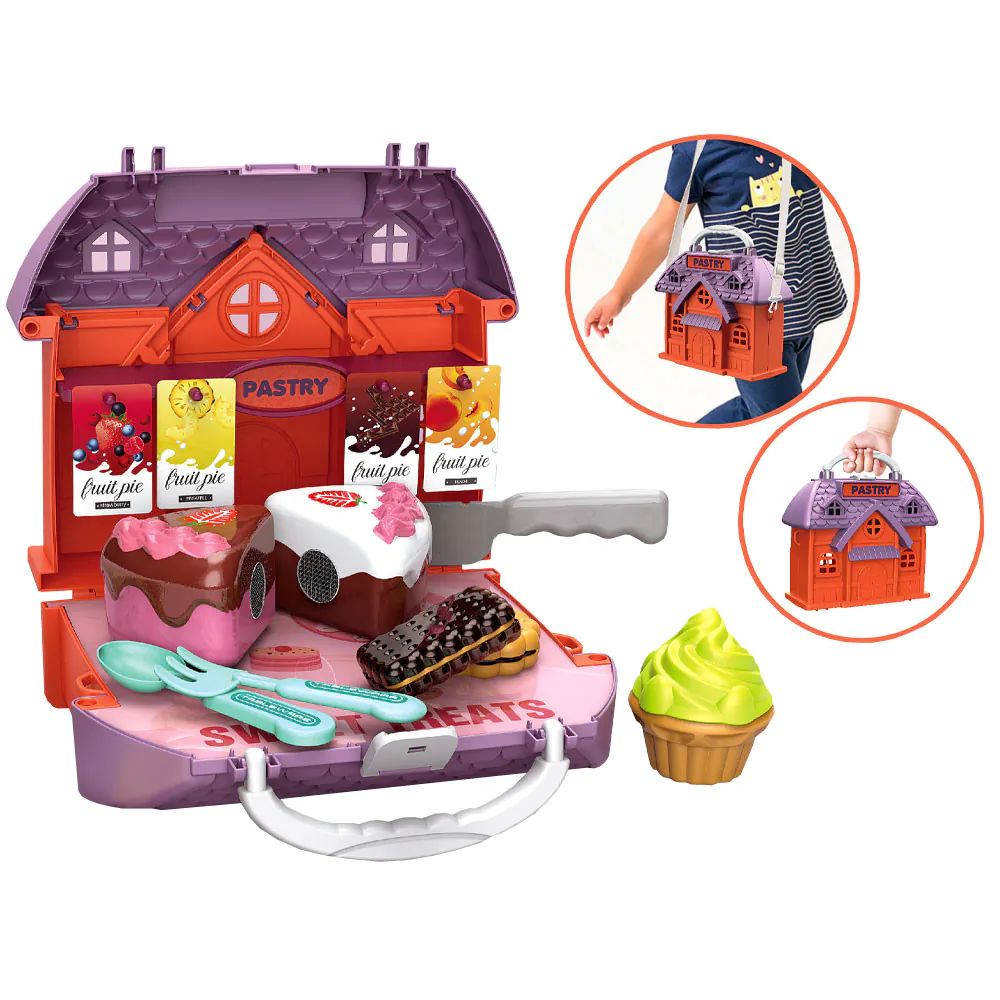 Mini cofetarie in valiza Villa Play House 21 piese - poza 1