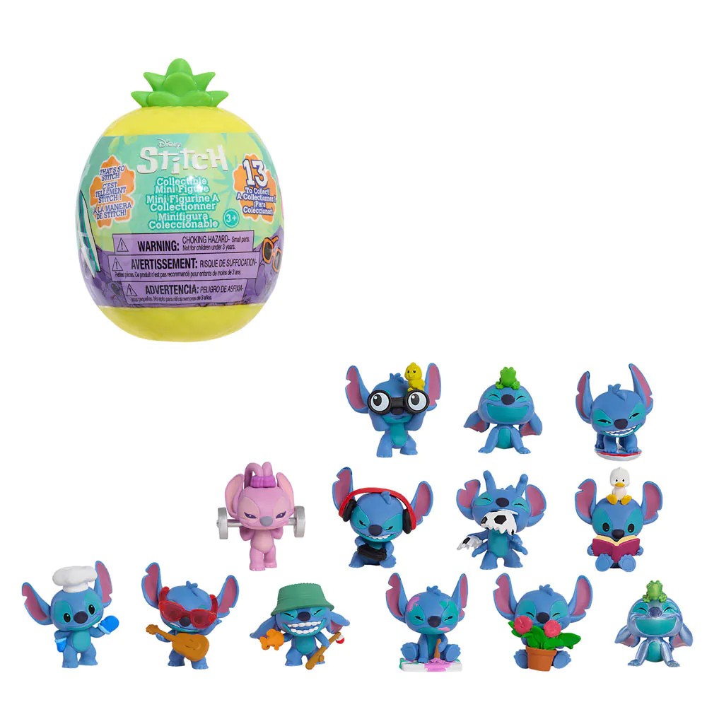 Mini figurina in capsula ananas surpriza Disney Stitch - poza 2