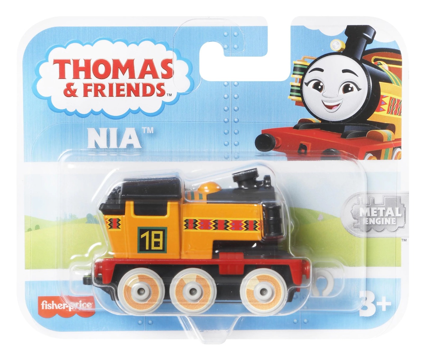 Mini locomotiva Fisher Price Thomas 8 cm - poza 4