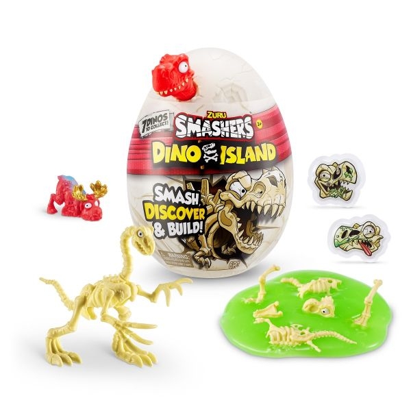 Mini Ou surpriza cu 6 accesorii, Smashers Dino Island - poza 1