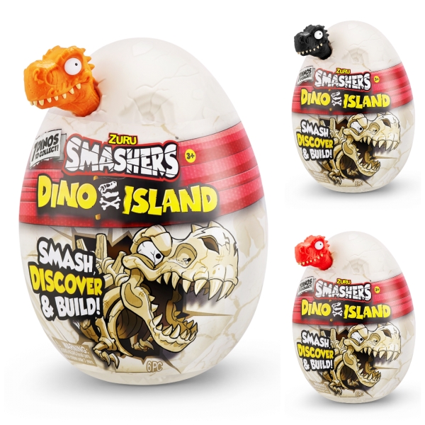 Mini Ou surpriza cu 6 accesorii, Smashers Dino Island - poza 2
