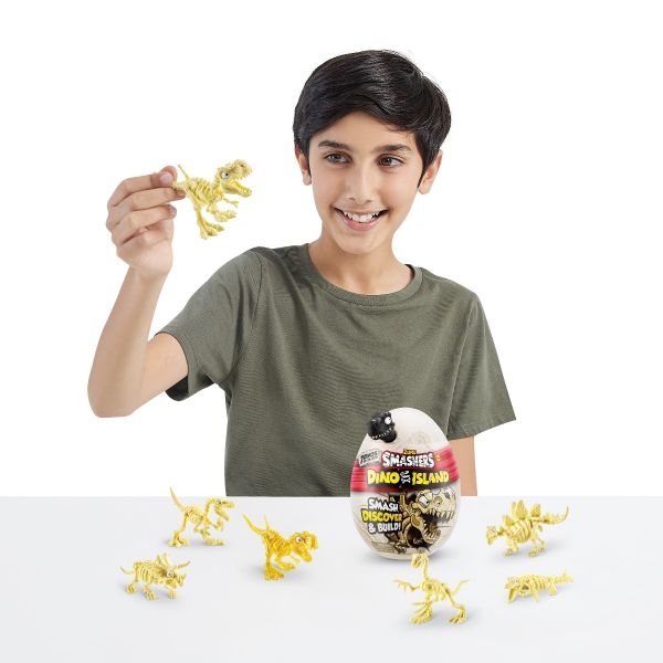 Mini Ou surpriza cu 6 accesorii, Smashers Dino Island - poza 3