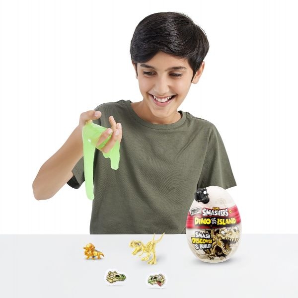 Mini Ou surpriza cu 6 accesorii, Smashers Dino Island - poza 4