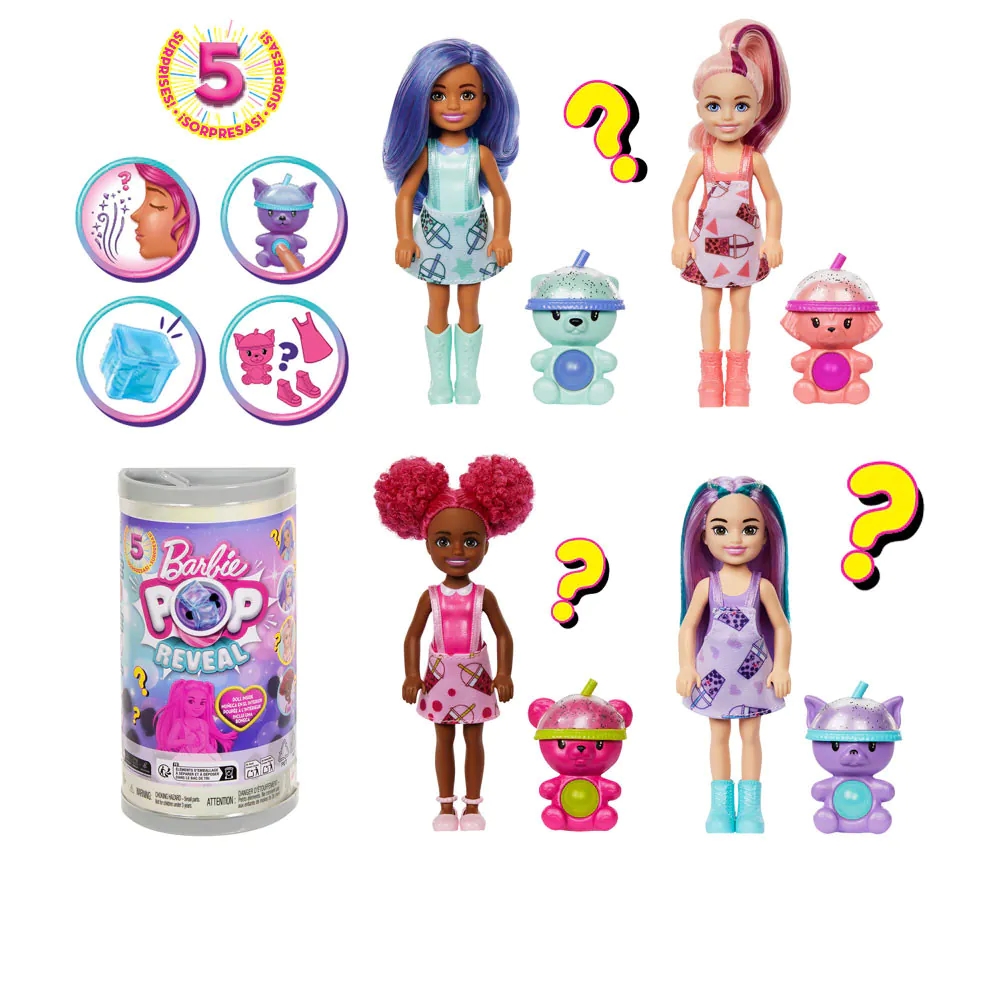 Mini papusa Barbie Pop Reveal Bubble Tea Mix - poza 1
