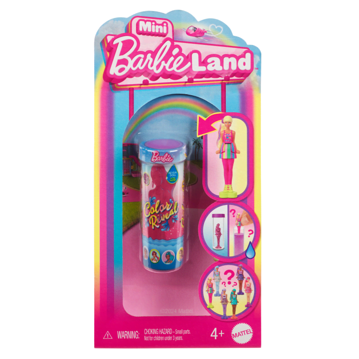 Mini papusa surpriza Barbie Land Color Reaveal - poza 1