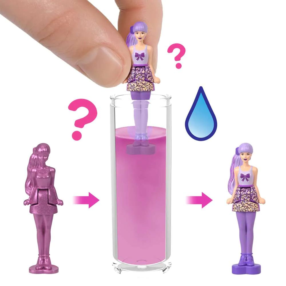 Mini papusa surpriza Barbie Land Color Reaveal - poza 5