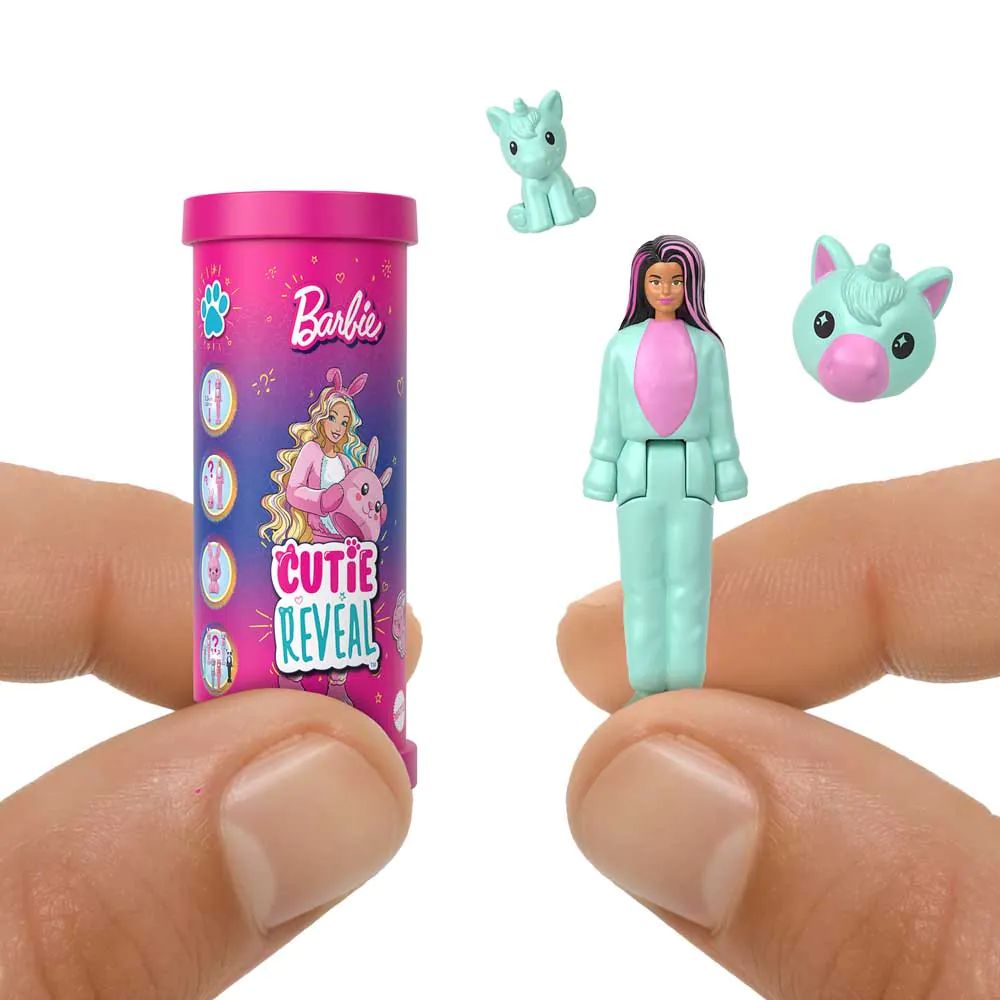 Mini papusa surpriza Barbie Land Cutie Reaveal - poza 1