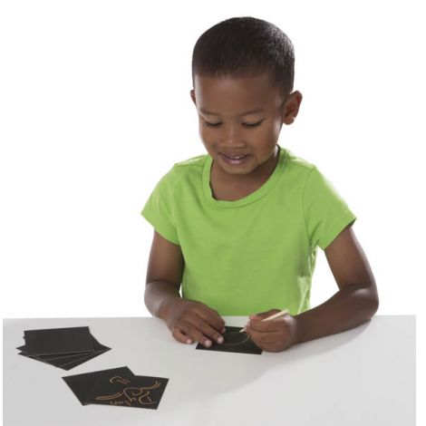 Mini Scratch Art Neon Melissa&Doug - poza 2
