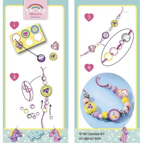Mini set creativ DIY Bratara cu unicorni - poza 4