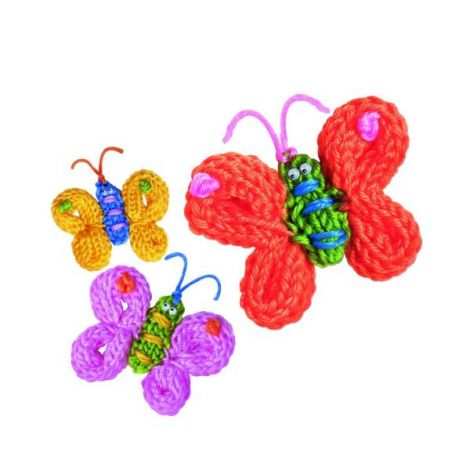 Mini set creativ - Fluturi tricotati, LittleCraft - poza 2