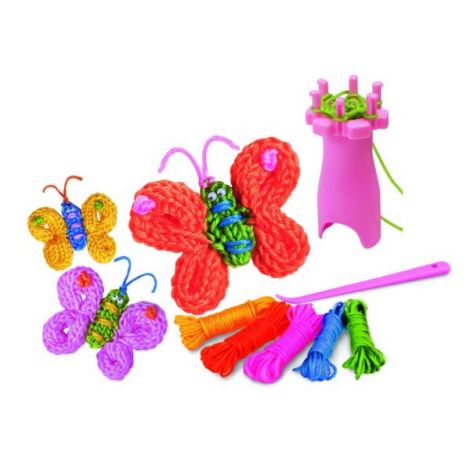 Mini set creativ - Fluturi tricotati, LittleCraft - poza 3