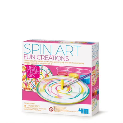 Mini set creativ - Roata Pictorului Spin Art, LittleCraft - poza 1