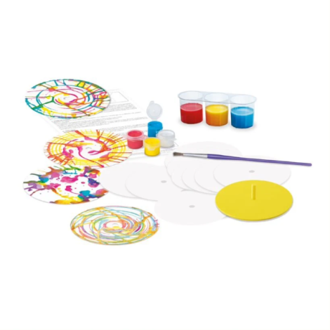 Mini set creativ - Roata Pictorului Spin Art, LittleCraft - poza 2