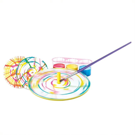 Mini set creativ - Roata Pictorului Spin Art, LittleCraft - poza 3