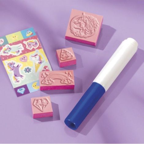 Mini set creativ Stampile cu unicorni - poza 2