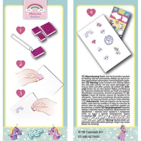 Mini set creativ Stampile cu unicorni - poza 4