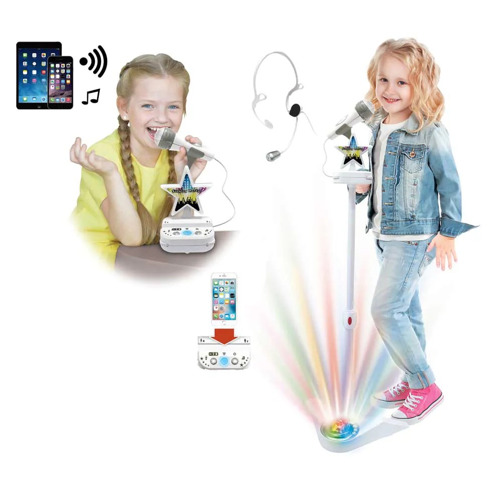 Mini sistem karaoke cu 2 microfoane Lollipop Duet - poza 3