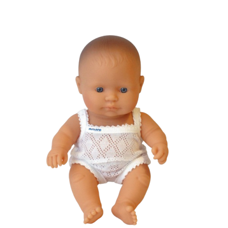 Miniland - Baby european (baiat) Papusa 21cm