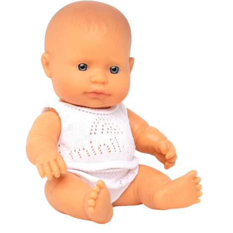 Miniland - Baby european (fata) Papusa 21cm - poza 1