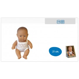 Miniland - Baby european (fata) Papusa 21cm - poza 2