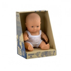 Miniland - Baby european (fata) Papusa 21cm - poza 3