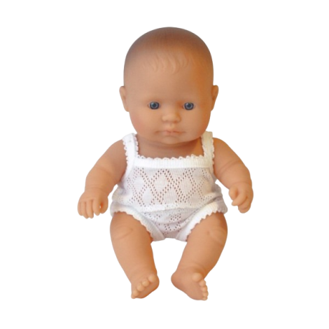 Miniland - Baby european (fata) Papusa 21cm - poza 4