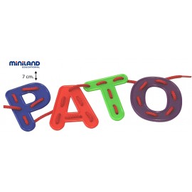 Miniland - Joc cu Litere de insirat - poza 2