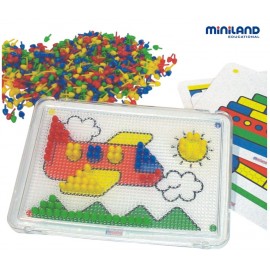 Miniland - Pegs - Mozaic 10 cu 600 piese - poza 2