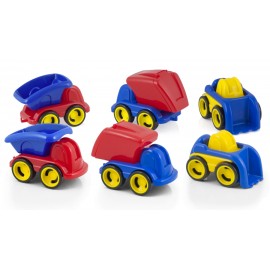 Minimobil Dumpy Set 6 masinute asortate - Miniland - poza 1