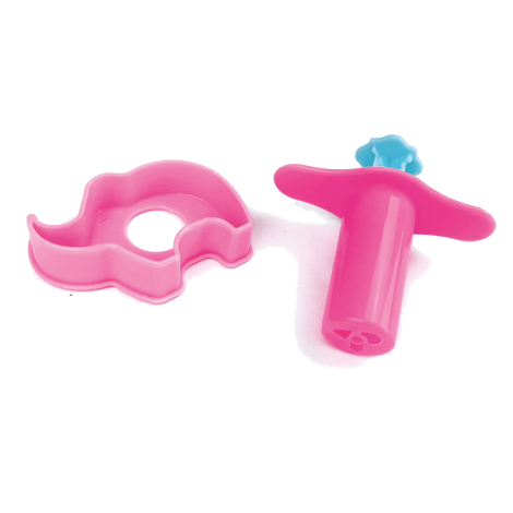 Miniset de modelaj cu 10 culori de plastilina usoara Monstruleti Bleu - poza 2