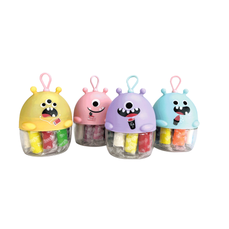 Miniset de modelaj cu 10 culori de plastilina usoara Monstruleti Portocaliu - poza 1