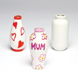 Minivaze din portelan de decorat - Baker Ross - poza 1