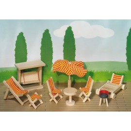 Mobilier pentru casute papusi - Gradina - poza 2