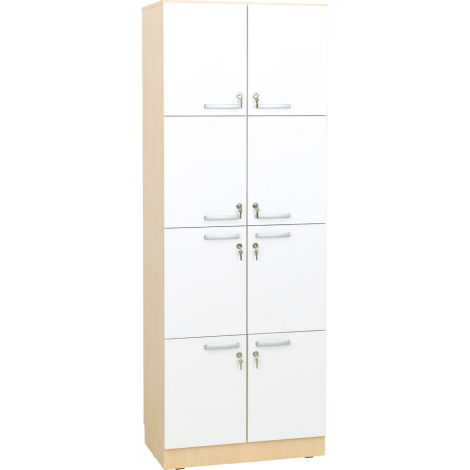 Mobilier vestiar scolar cu incuietori si 8 casete, pentru hol sau clasa, 82 x 49.8 x 223 cm - poza 1