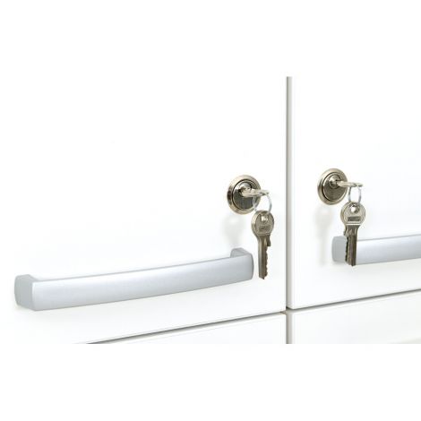 Mobilier vestiar scolar cu incuietori si 8 casete, pentru hol sau clasa, 82 x 49.8 x 223 cm - poza 2