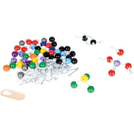 Model Atom - set pentru chimie organică și anorganică, 240 piese, uz didactic - poza 1