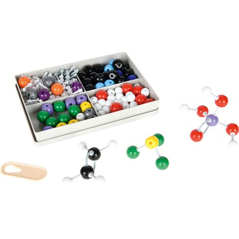 Model Atom - set pentru chimie organică și anorganică, 240 piese, uz didactic - poza 2