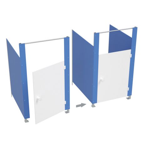 Modul aditional pentru toaleta modulara cu separatoare, fara usa, culoarea albastru, pentru copii - poza 2