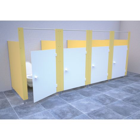 Modul aditional pentru toaleta modulara cu separatoare, fara usa, culoarea galben, pentru copii - poza 2