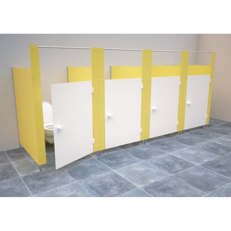 Modul principal toaleta modulara cu separatoare, fara usa, culoarea galben, pentru copii - poza 2