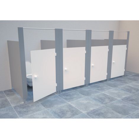 Modul principal toaleta modulara cu separatoare, fara usa, culoarea gri, pentru copii - poza 4