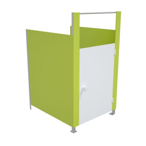 Modul principal toaleta modulara cu separatoare, fara usa, culoarea verde, pentru copii - poza 3