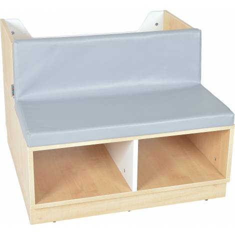 Modul sezut si biblioteca Quadro alb - poza 2