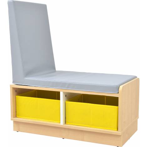 Modul sezut si rafturi Quadro alb - poza 2