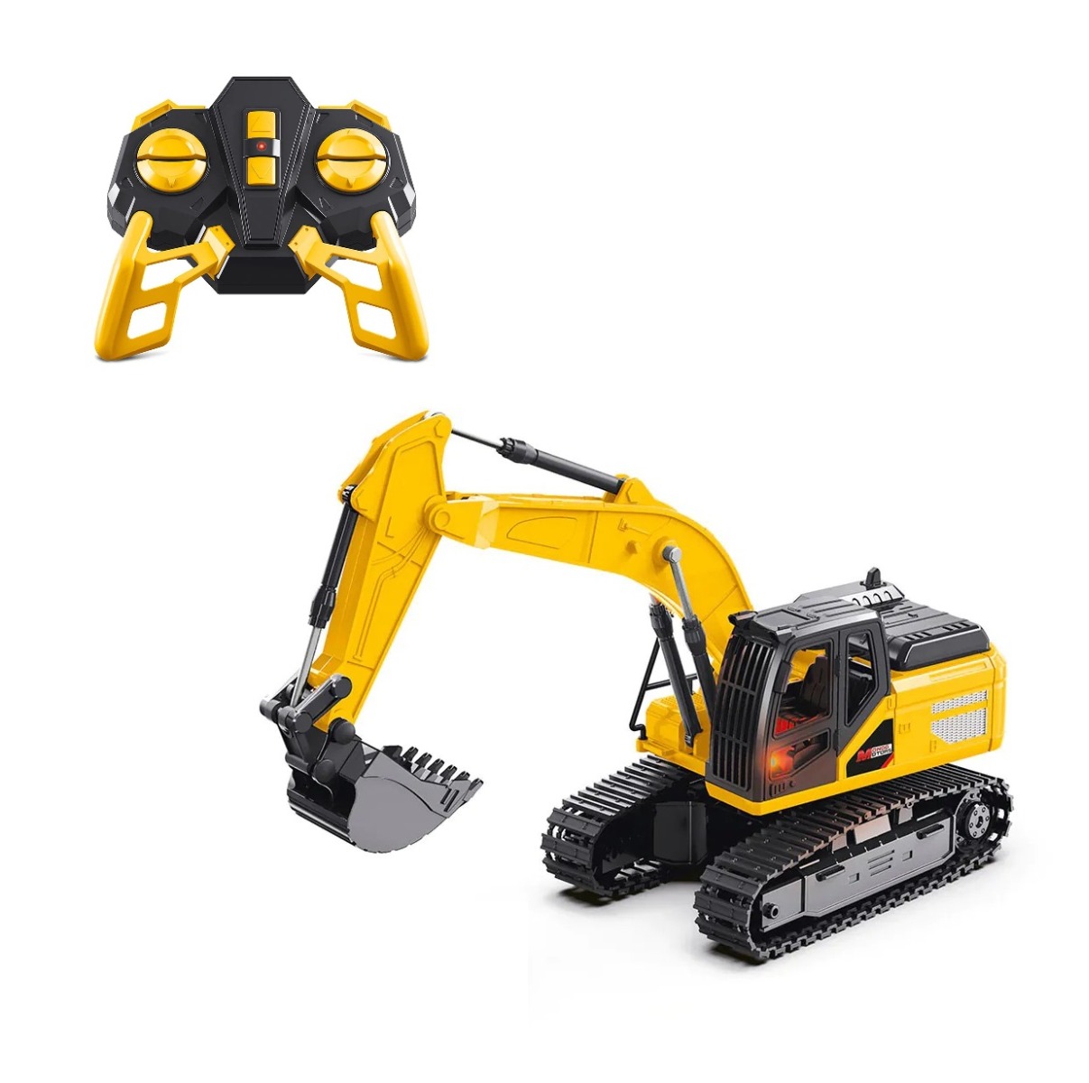 Mondo Motors Excavator cu Telecomanda 1:24, Brat Mobil si Cabina Rotativa
