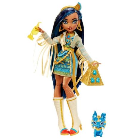 Monster High Papusa Cleo Denile Cu Animalut Si Accesorii - poza 3