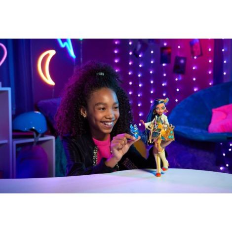 Monster High Papusa Cleo Denile Cu Animalut Si Accesorii - poza 4